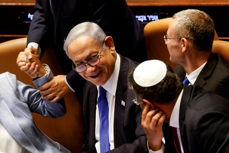 El primer ministro Benjamin Netanyahu en la Knesset