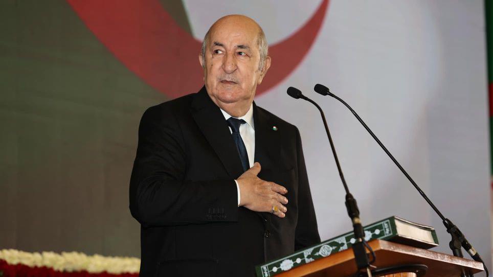 الرئيس الجزائري عبد المجيد تبون