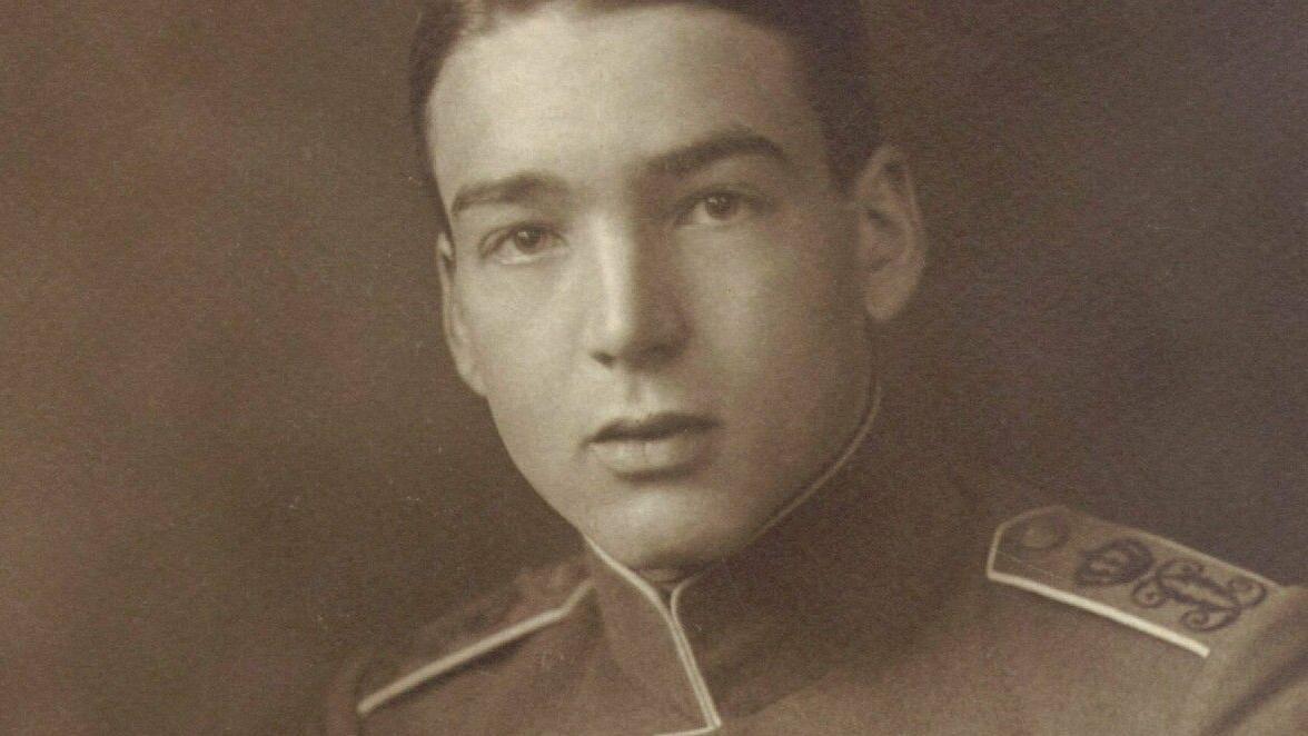 Retrato de Meyer Baldó con su uniforme alemán