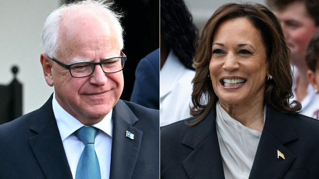 Tim Walz y Kamala Harris 