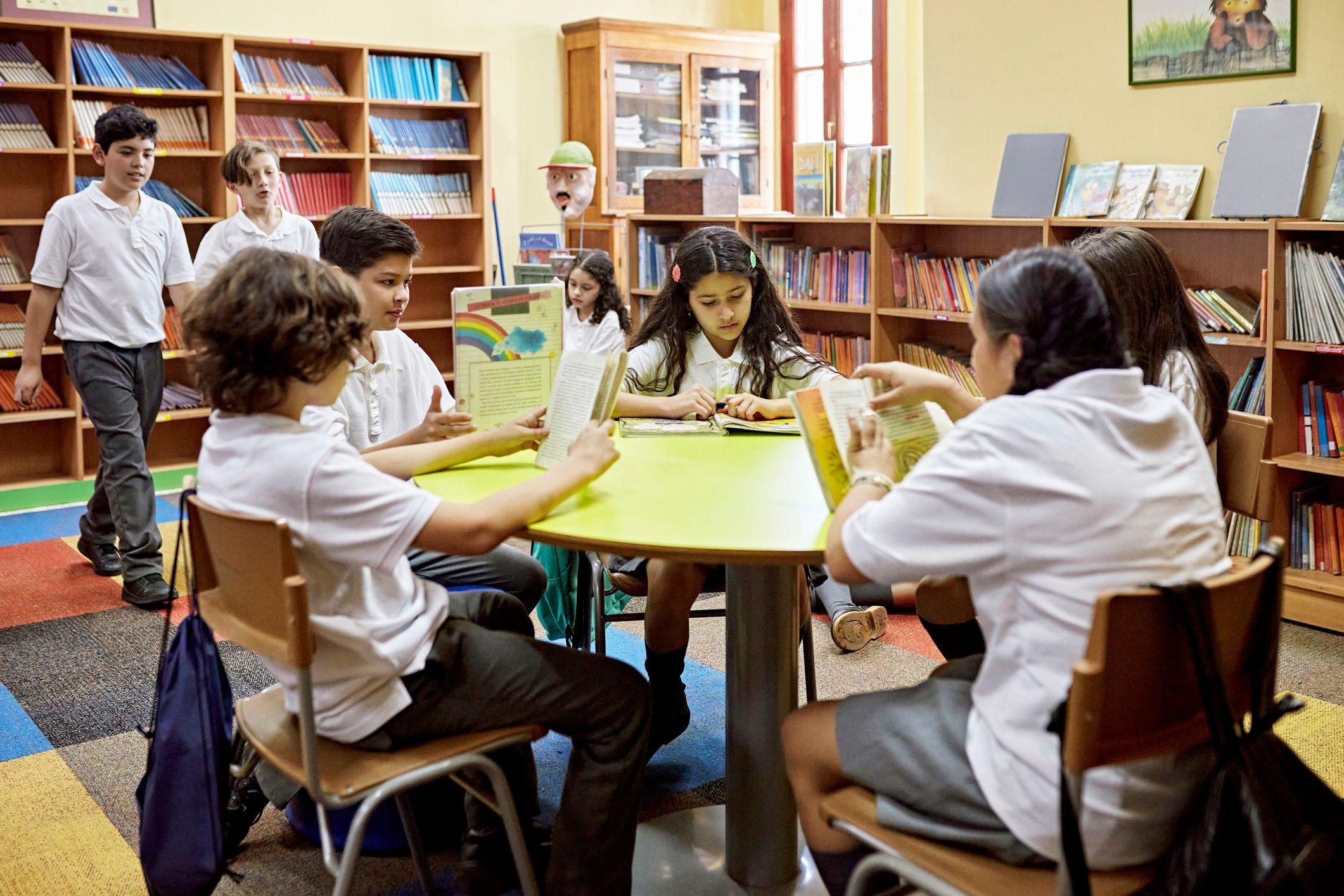 Un salón de clases en EE.UU.