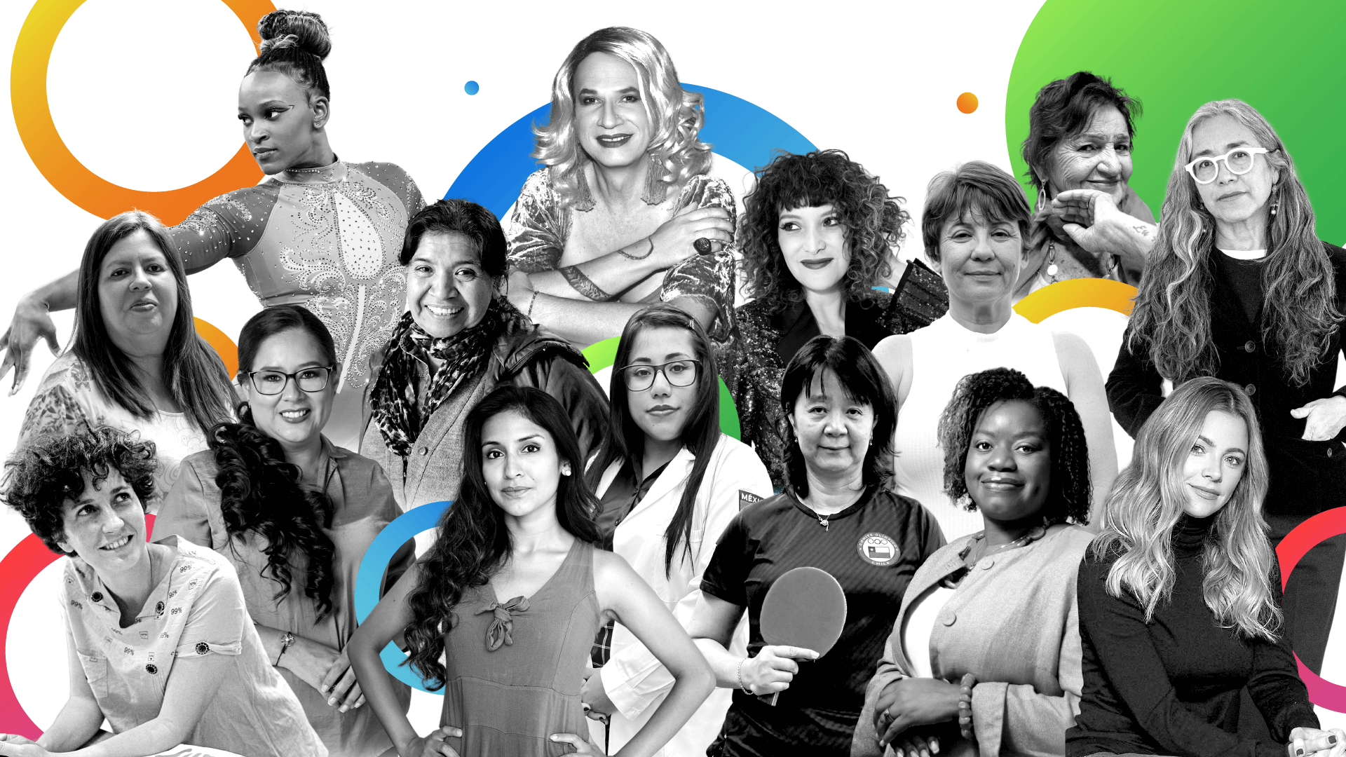 Las 15 mujeres latinas incluidas en la lista de 100 Mujeres 2024.