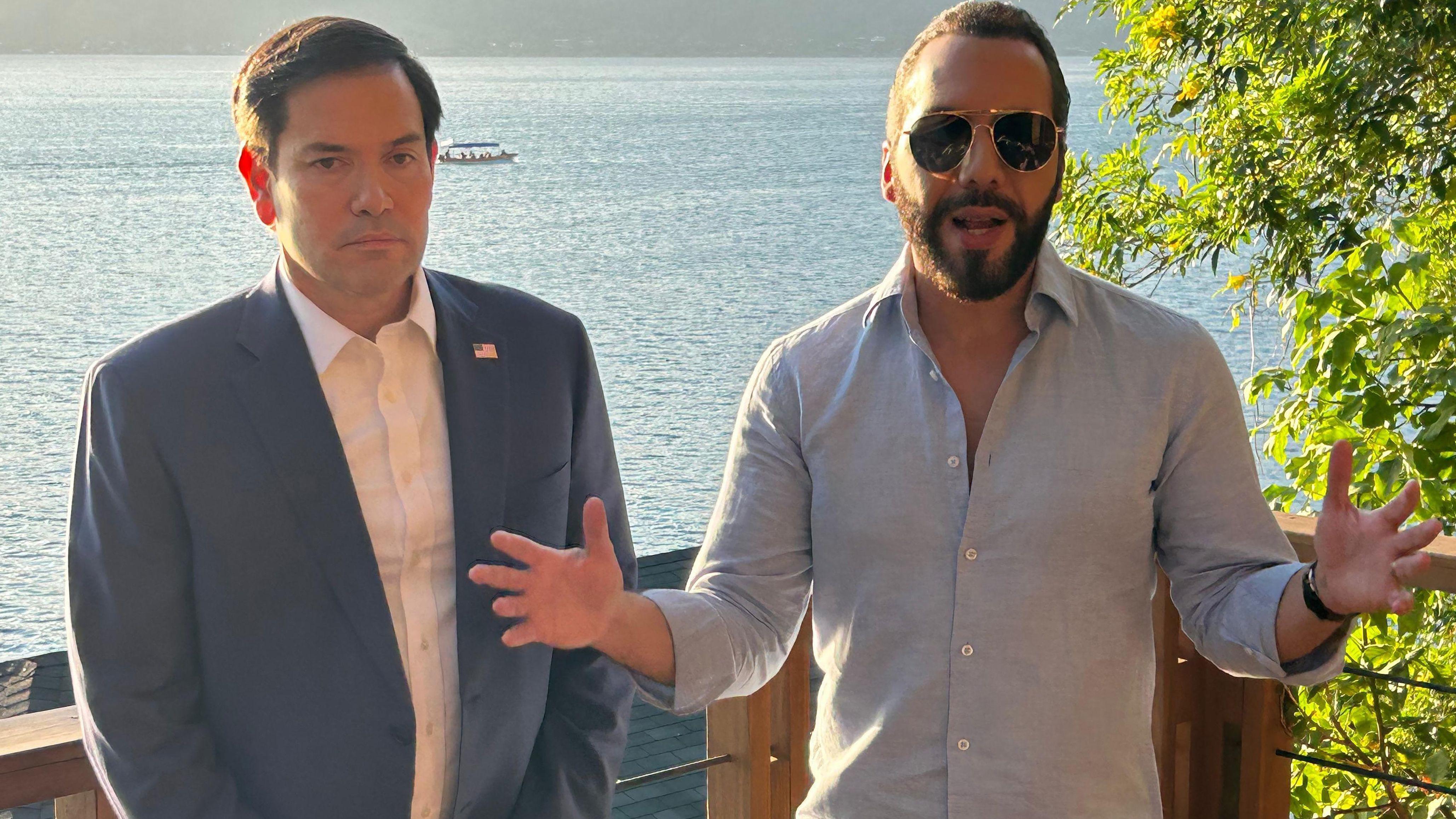 Marco Rubio y Nayib Bukele