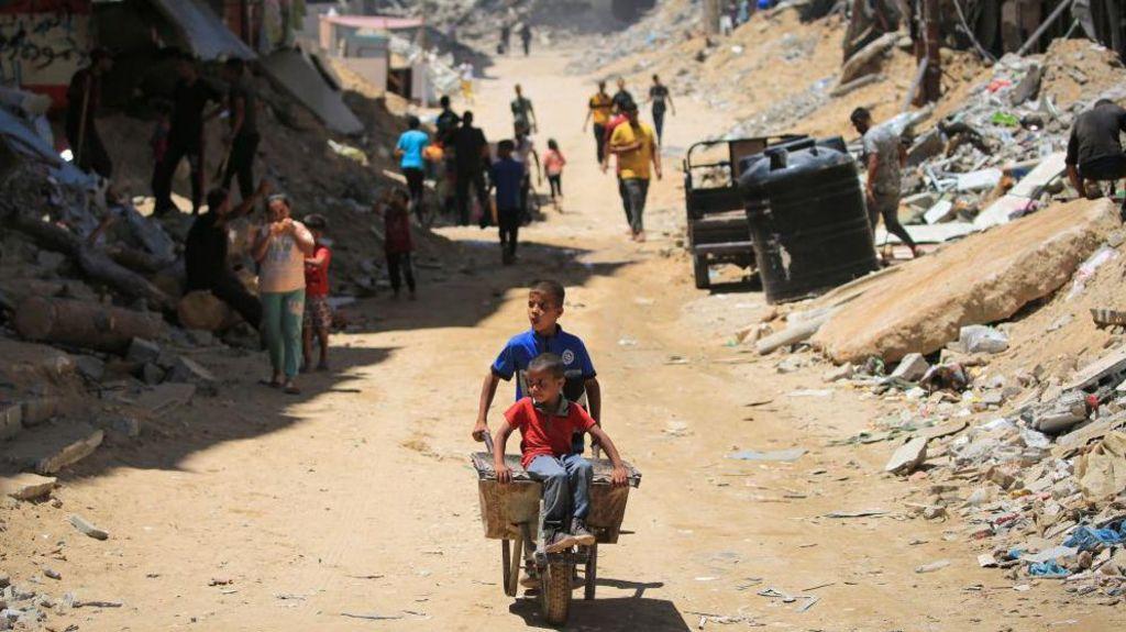 Niños en Gaza