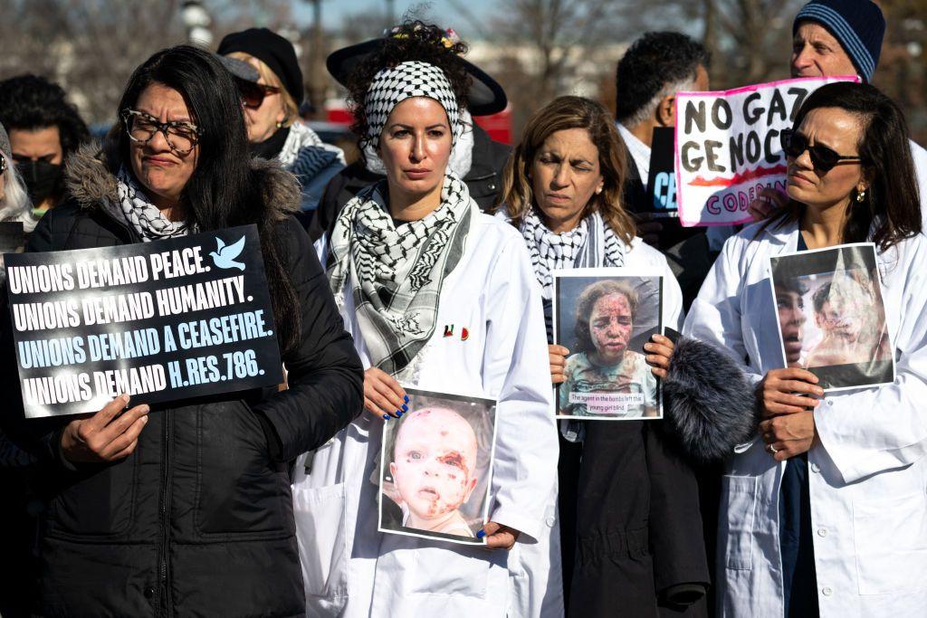 Mujeres protestan por la guerra en Gaza