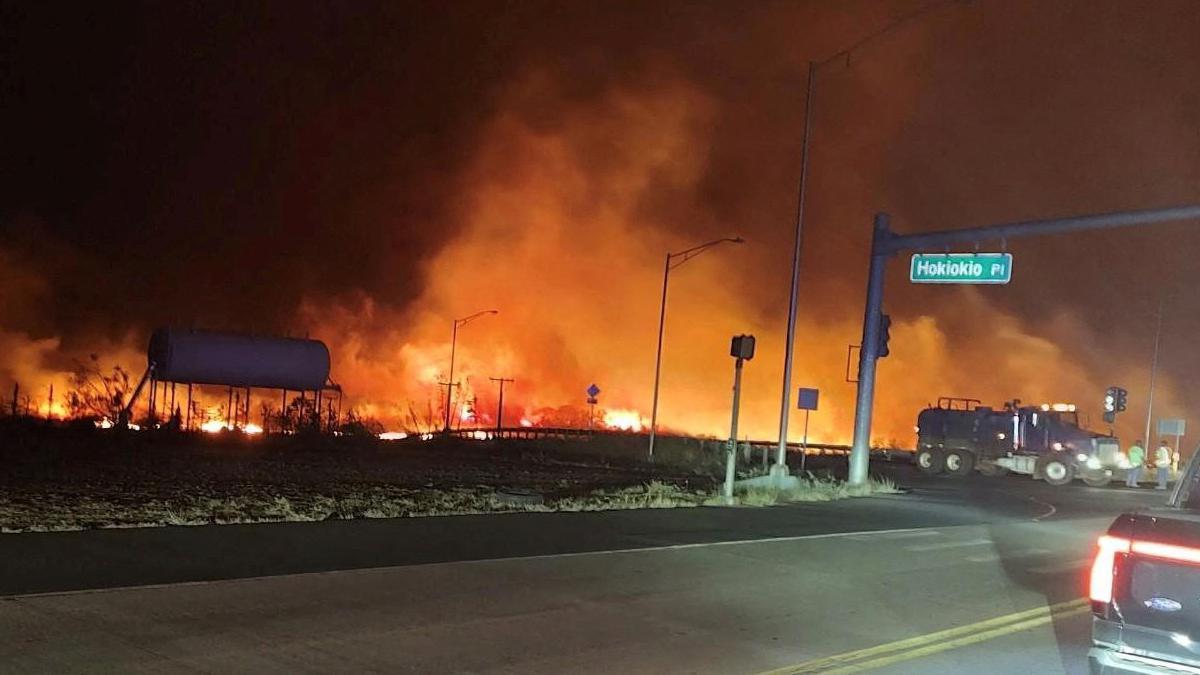 Un incendio en Lahaina