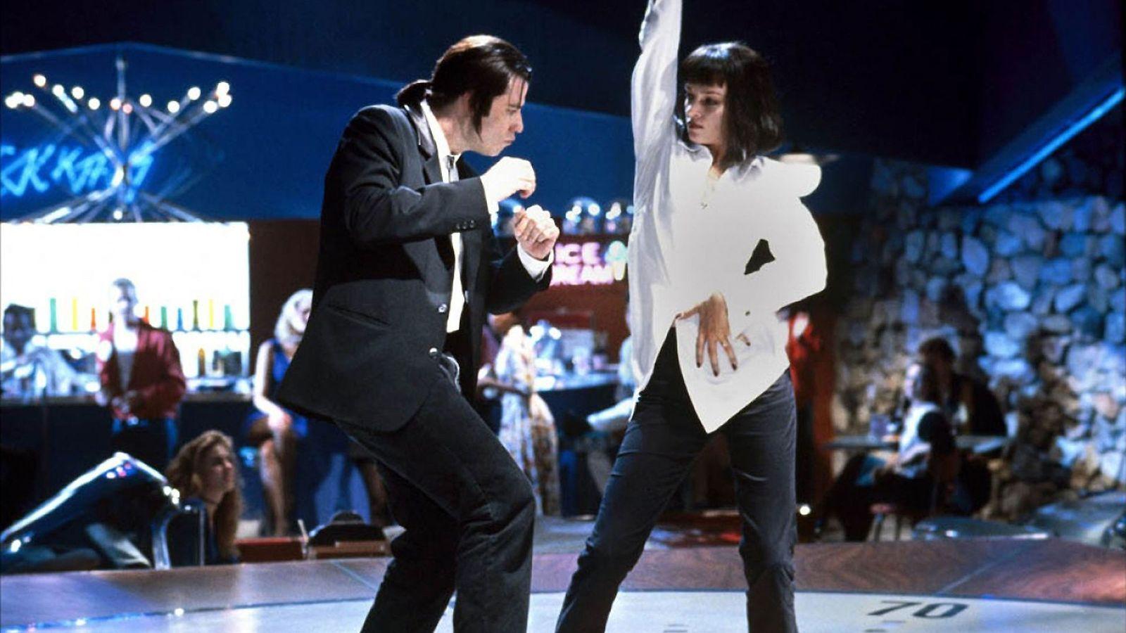 Una escena de Pulp Fiction, con John Travolta y Uma Thurman bailando