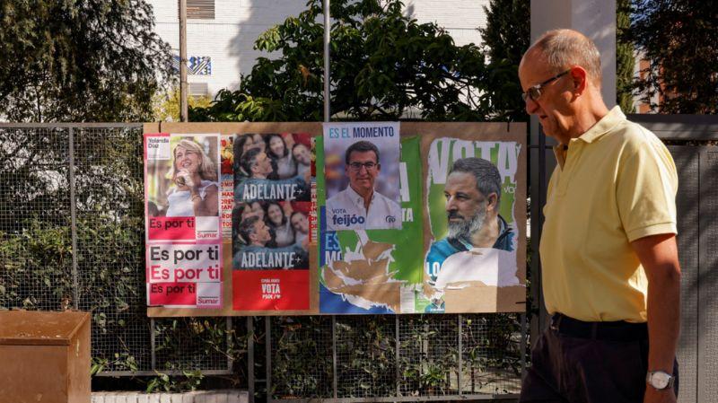 Cartazes da eleição na Espanha