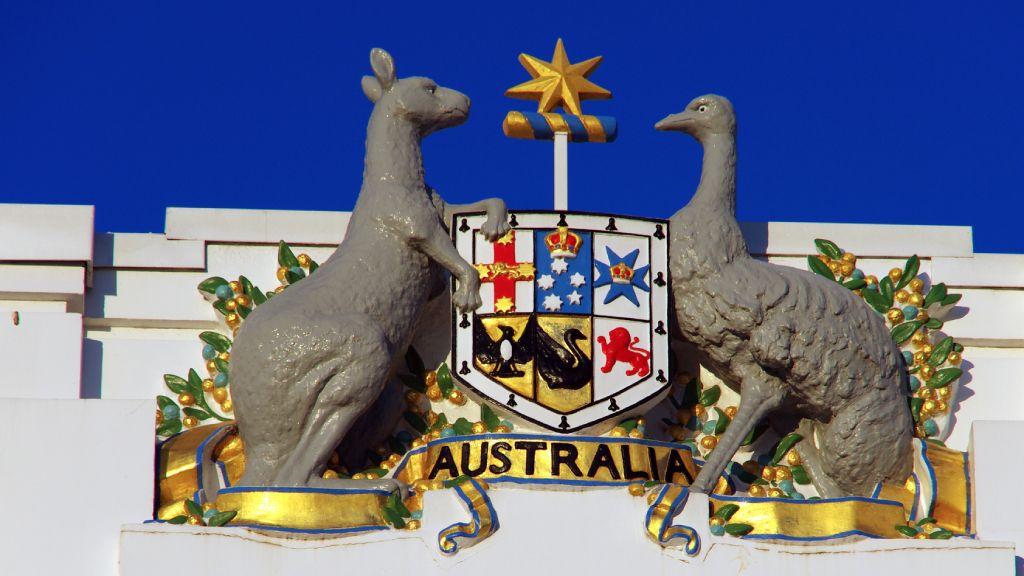 El escudo de armas de Australia