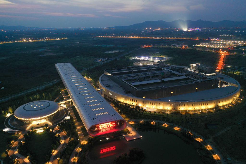 Planta del gigante taiwanés de los semiconductores TSMC en Nankín, en el este de China