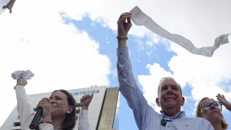 Maria Corina Machado e Edmundo Gonzalez