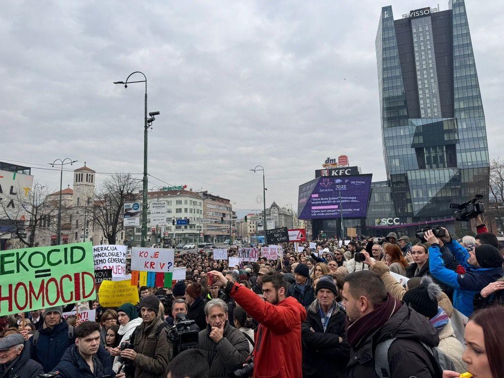 sarajevo, protest u sarajevu