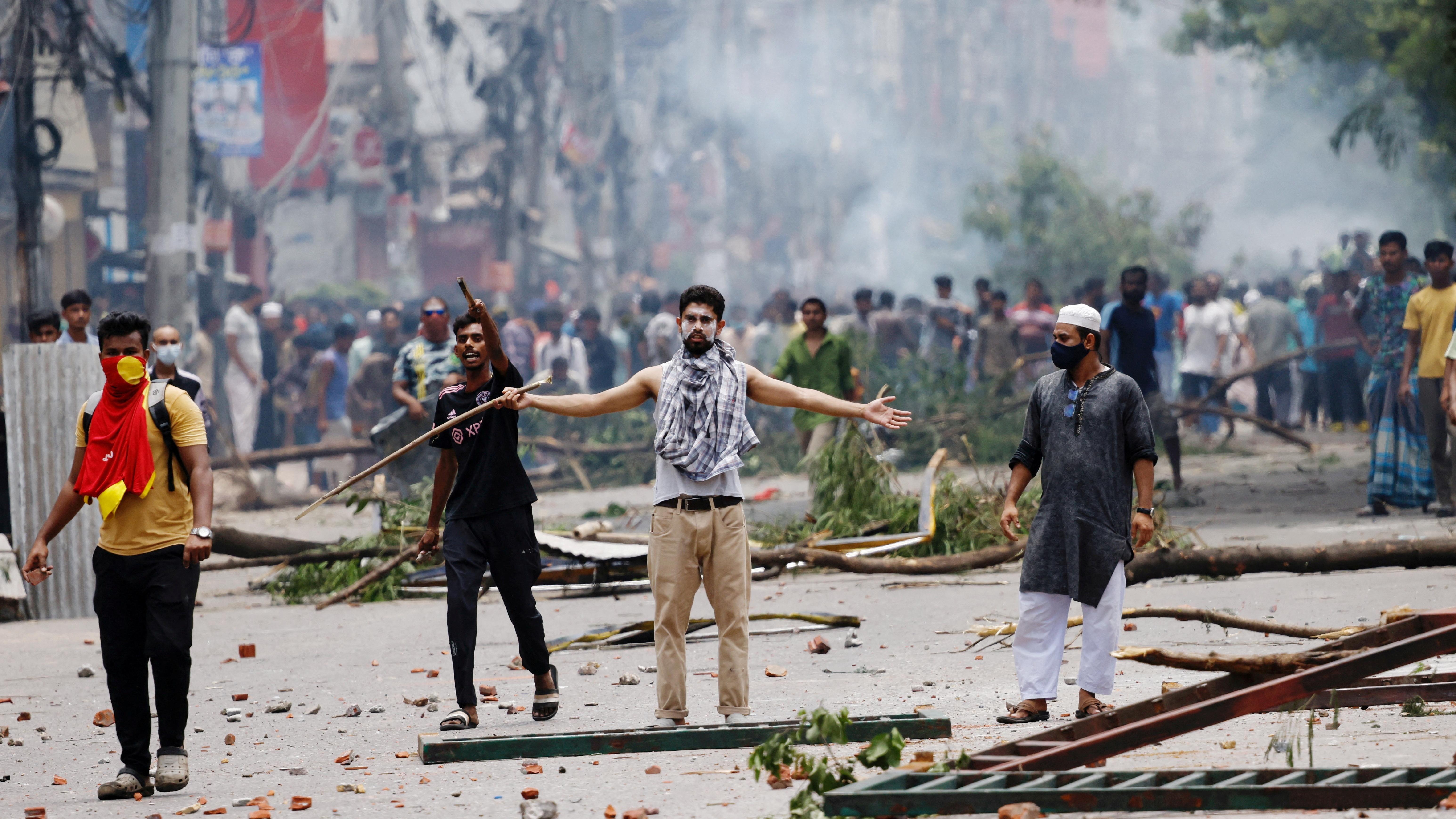 demonstran Bangladesh