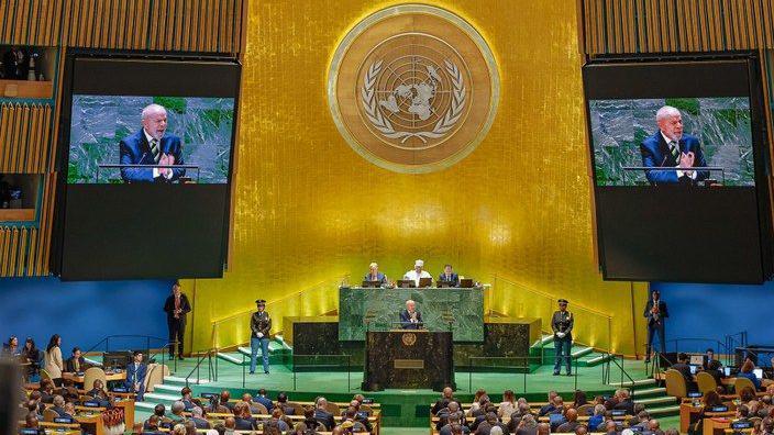 Lula em discurso na Assembleia Geral da ONU