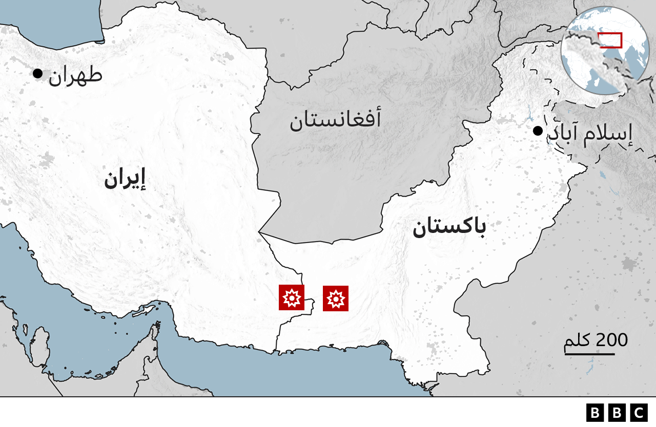 خريطة إيران -باكستان