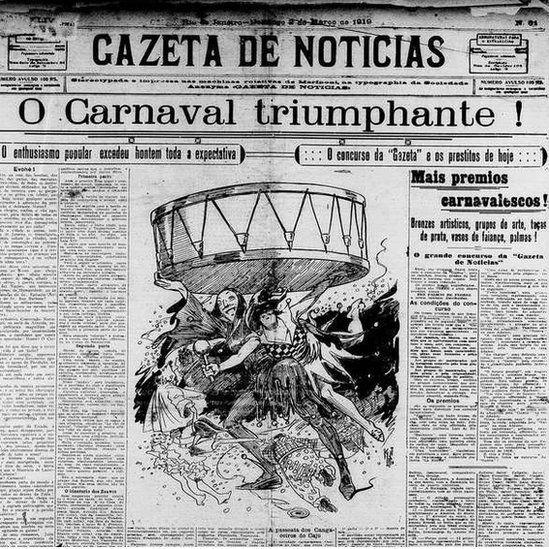 Capa de jornal antigo