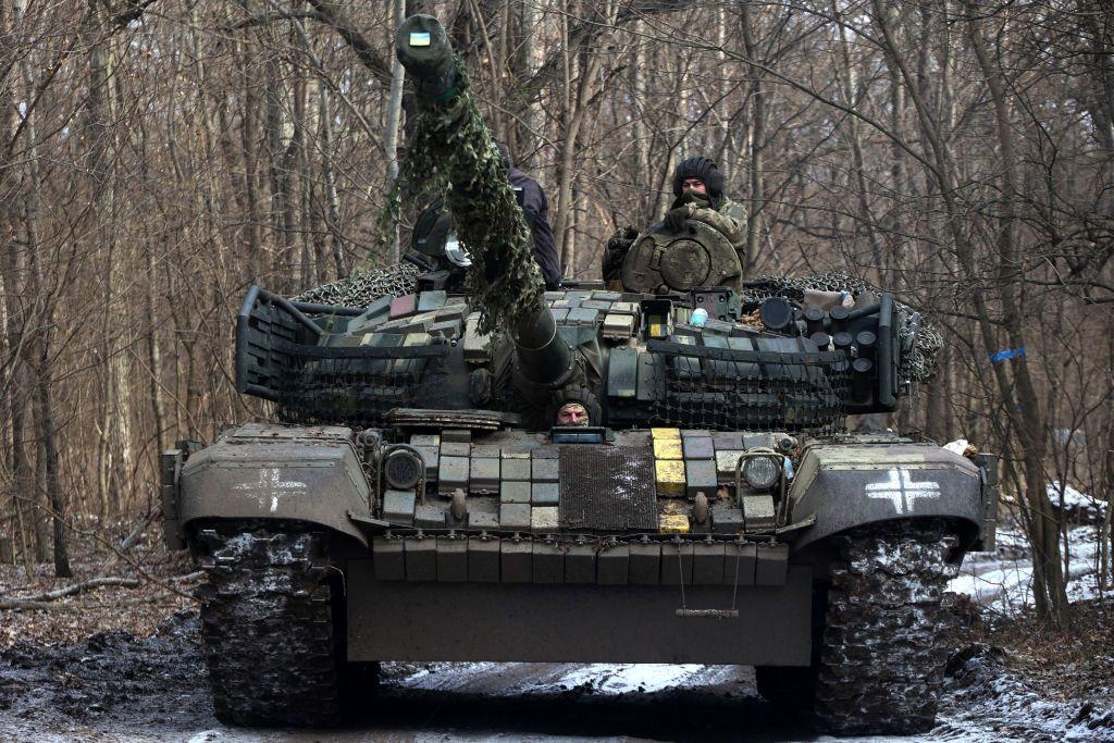 Tanque de guerra na Ucrânia