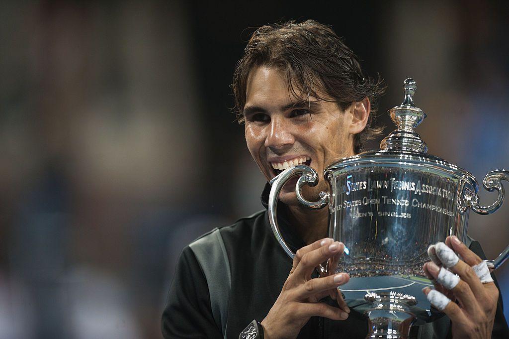 Nadal con el trofeo del US Open de 2010.