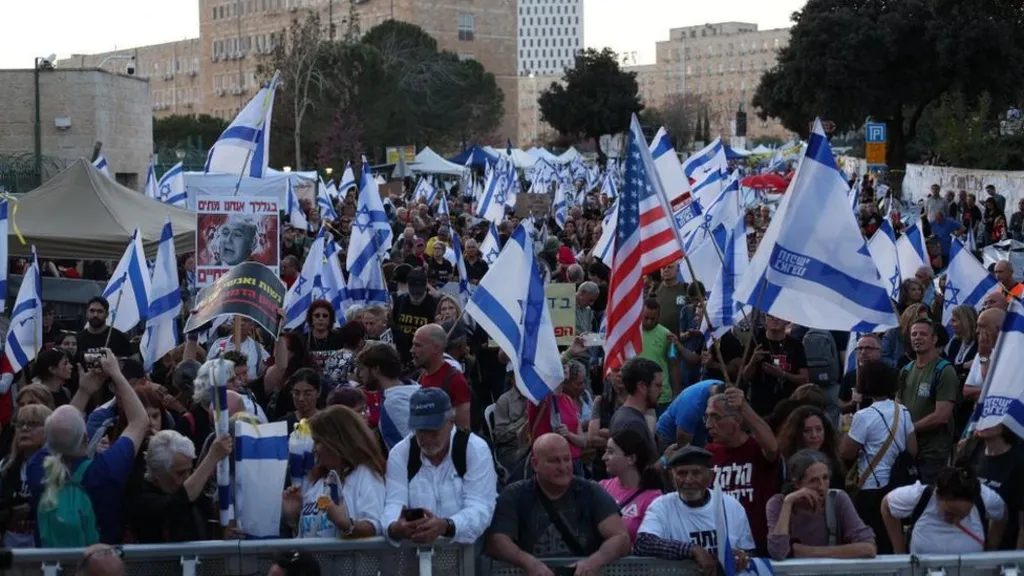 Protesto contra Netanyahu 