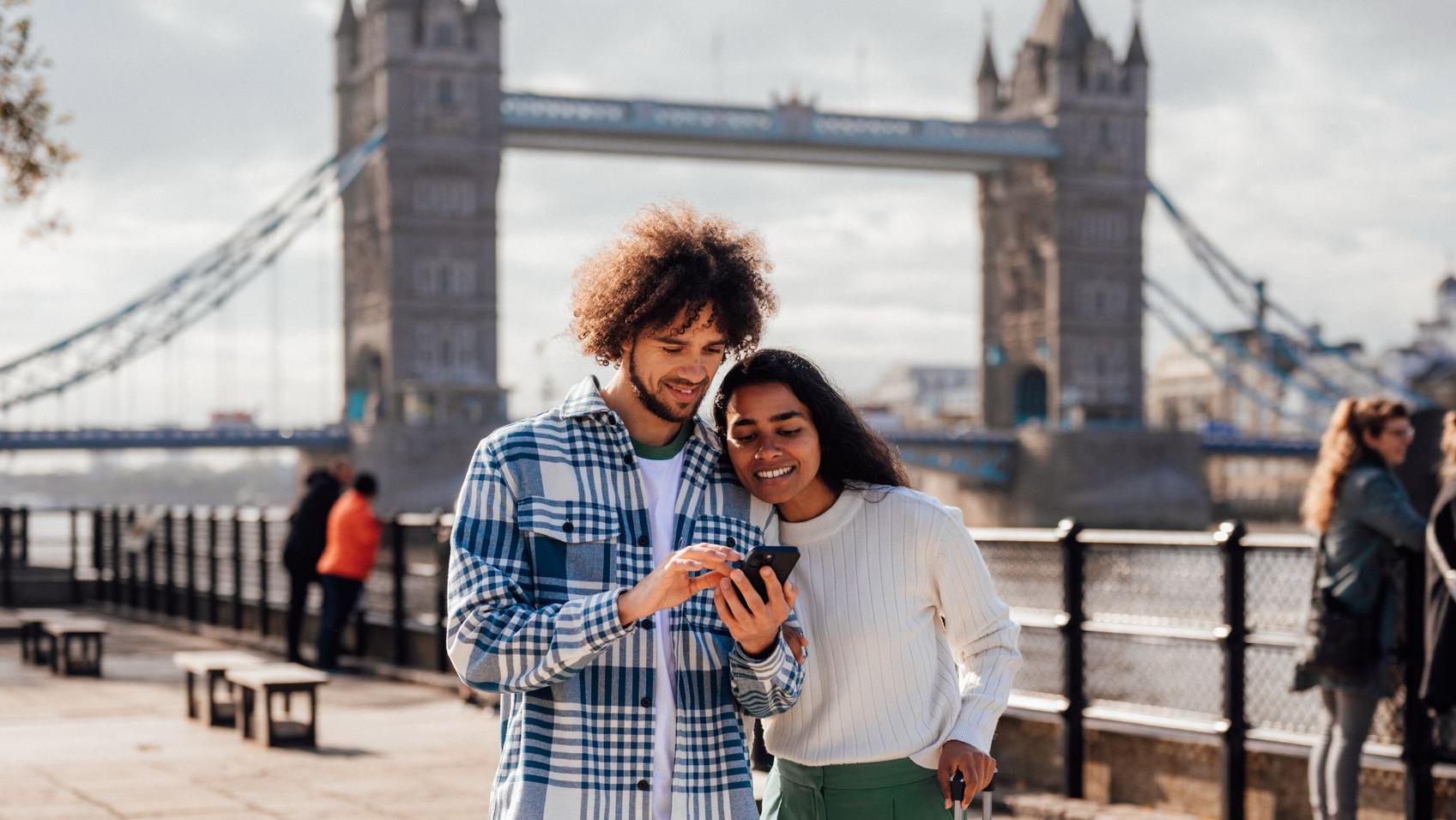 Turistas en Londres.