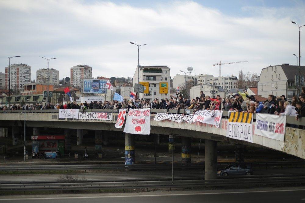 studenti, blokada autokomande, studentski protest