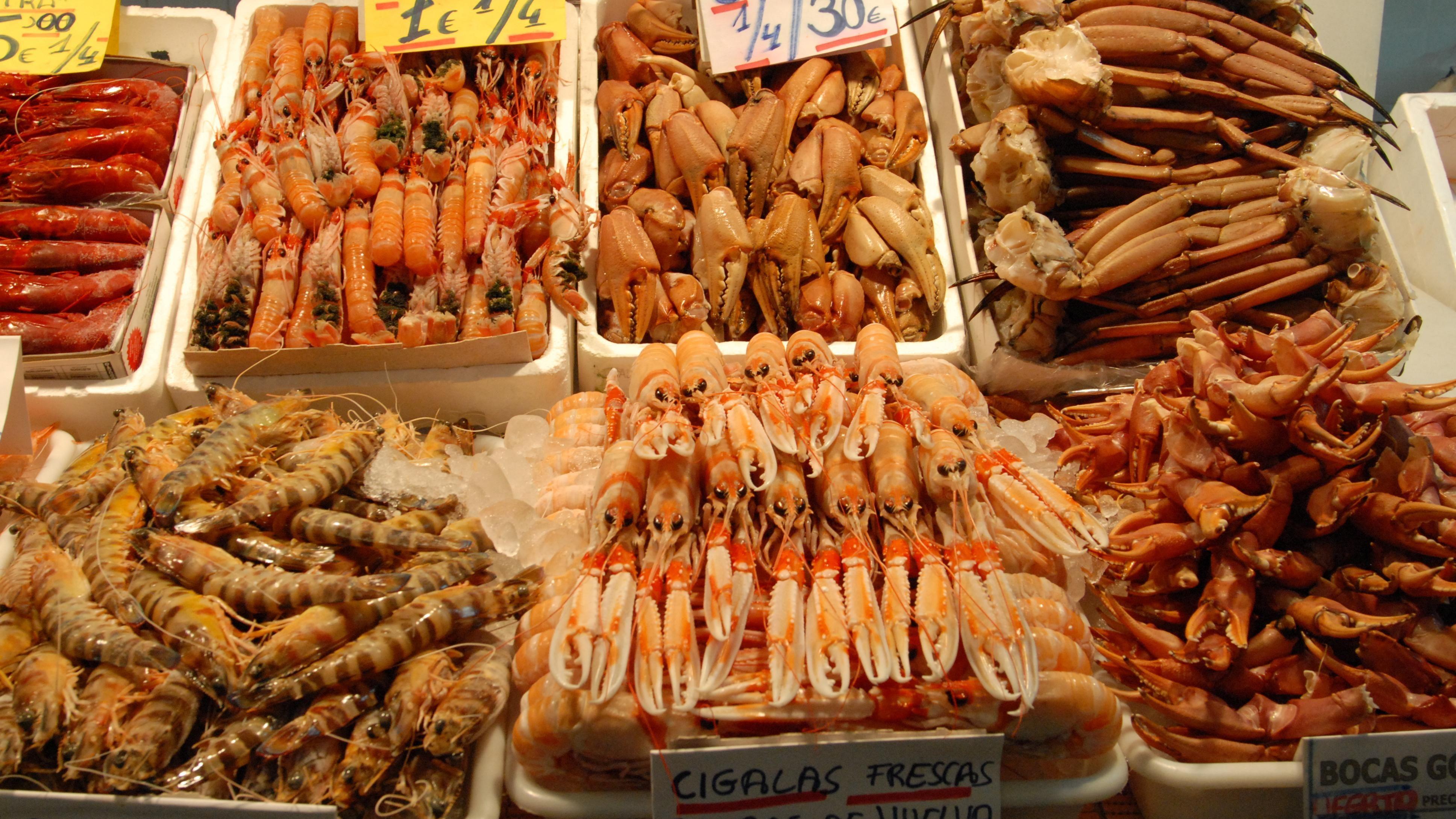 سوق لبيع السمك في قادس، الأندلس، إسبانيا