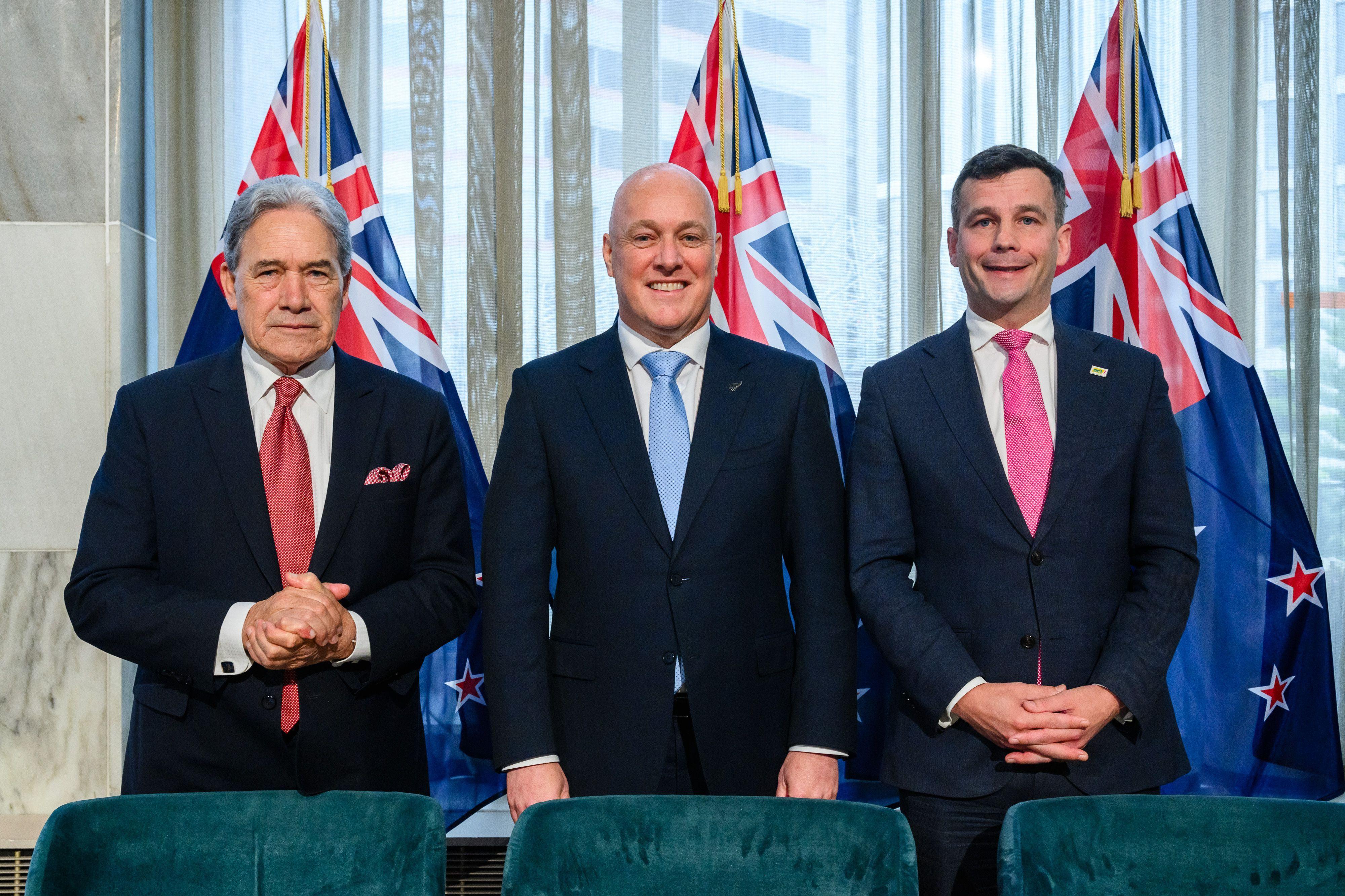 Nuevo gobierno de coalición de Nueva Zelanda.