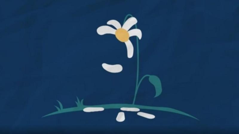 Ilustra??o de flor perdendo p?talas