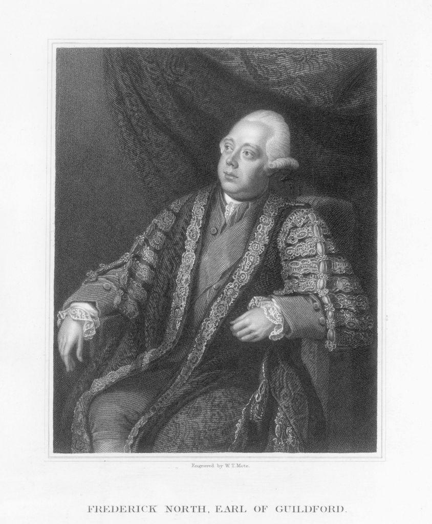 Frederick North, conde de Guilford, más conocido como Lord North
