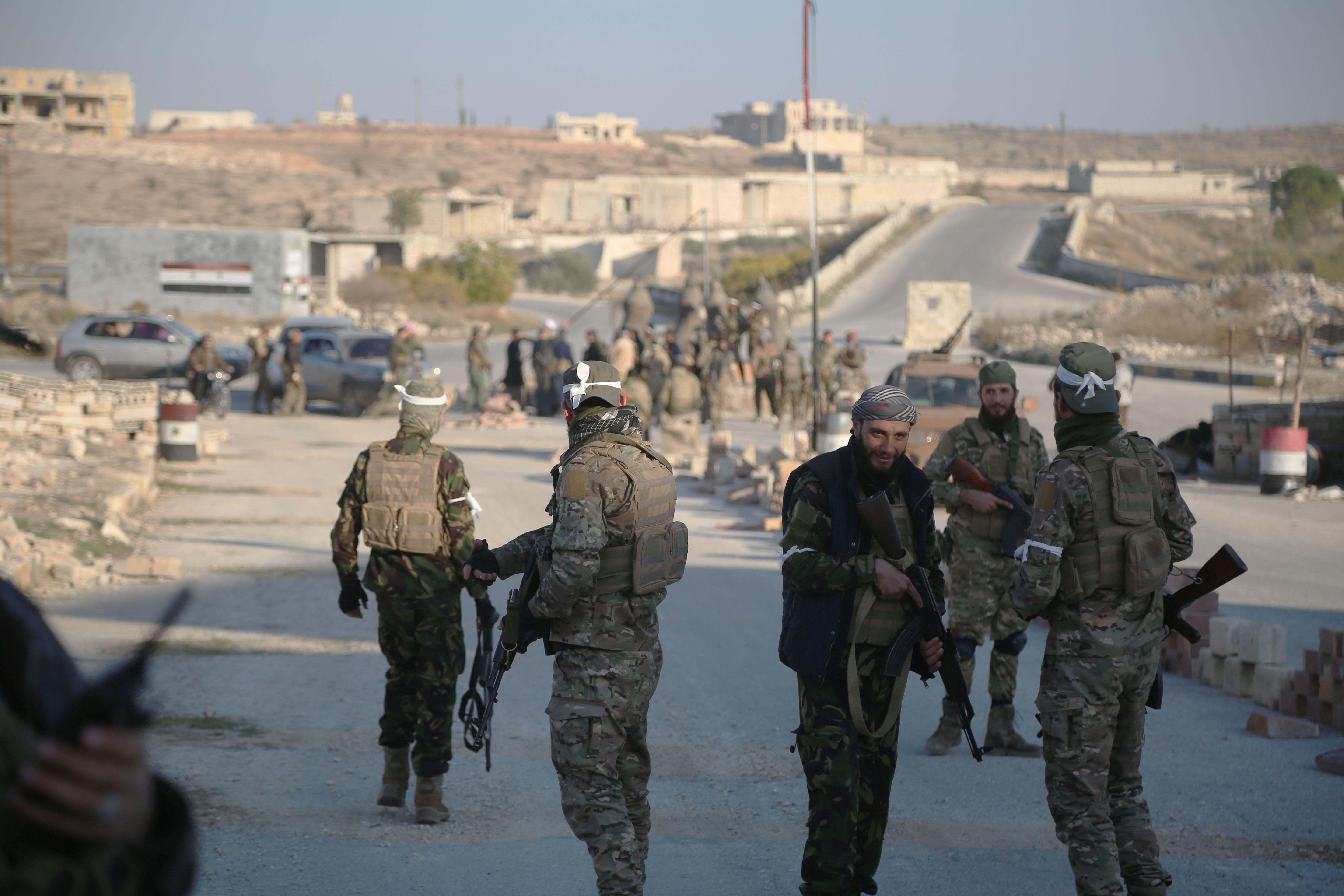 فصائل المعارضة المسلحة خلال السيطرة على مدينة معرة النعمان