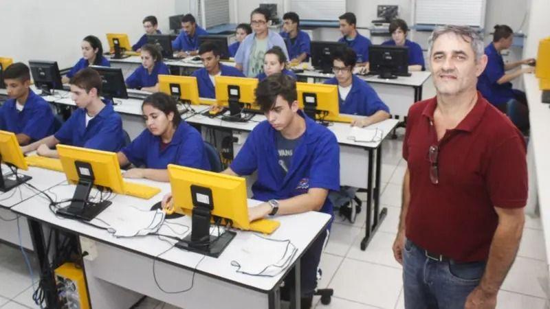 Professor em sala de aula