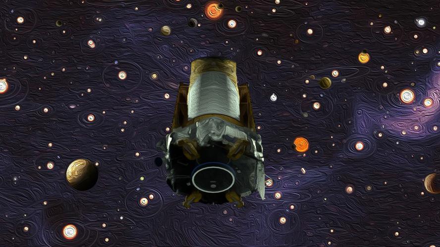 Ilustración del telescopio espacial Kepler
