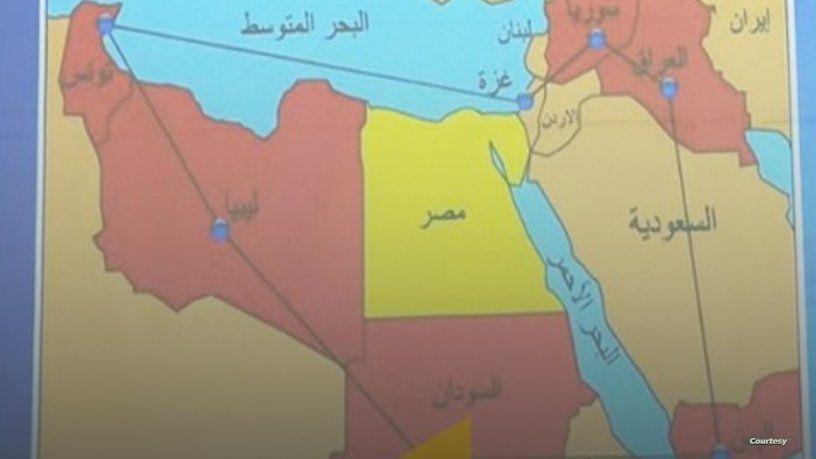 خطأ بخريطة الكويت كاد أن يفجر أزمة مع مصر..فما القصة؟ 1 خريطة الوطن العربي