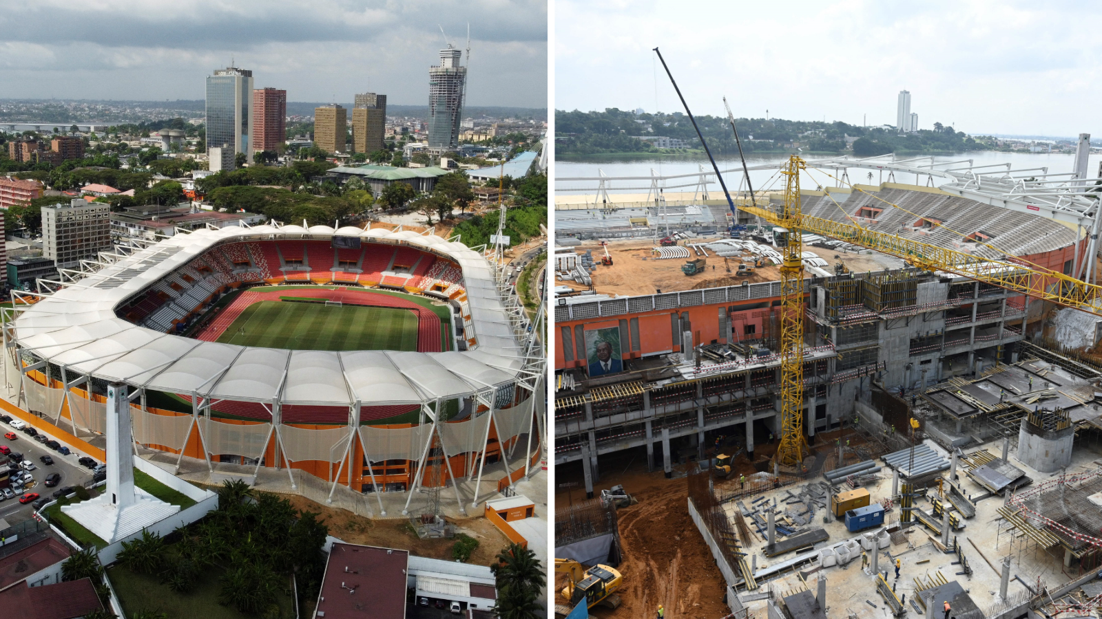 تم تجديد ملعب فيليكس هوفويت بوانييه، الذي استضاف المباراتين الافتتاحية والنهائية لكأس الأمم 1984، استعداداً لنهائيات 2023.