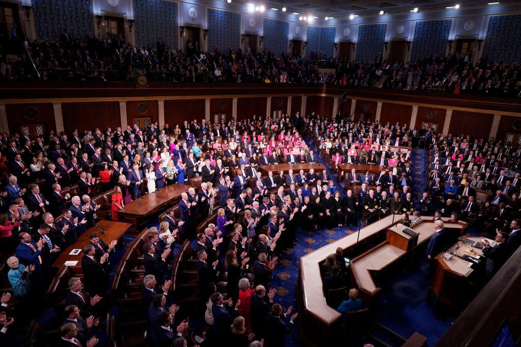 El presidente de Estados Unidos, Donald Trump, habla durante una sesión conjunta del Congreso en la Cámara de Representantes del Capitolio de Estados Unidos en Washington, DC, Estados Unidos, el martes 4 de marzo de 2025.
