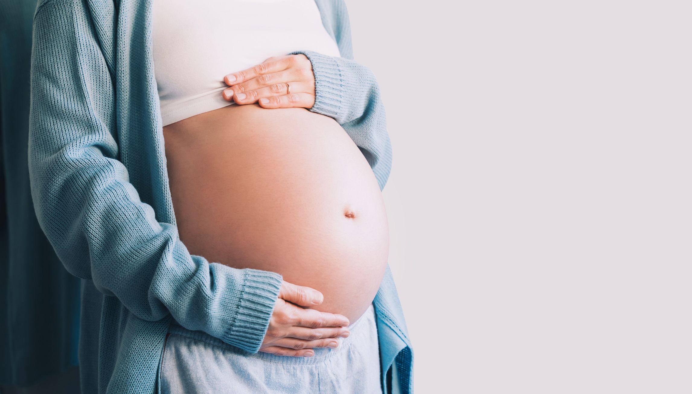 Barriga de mulher grávida