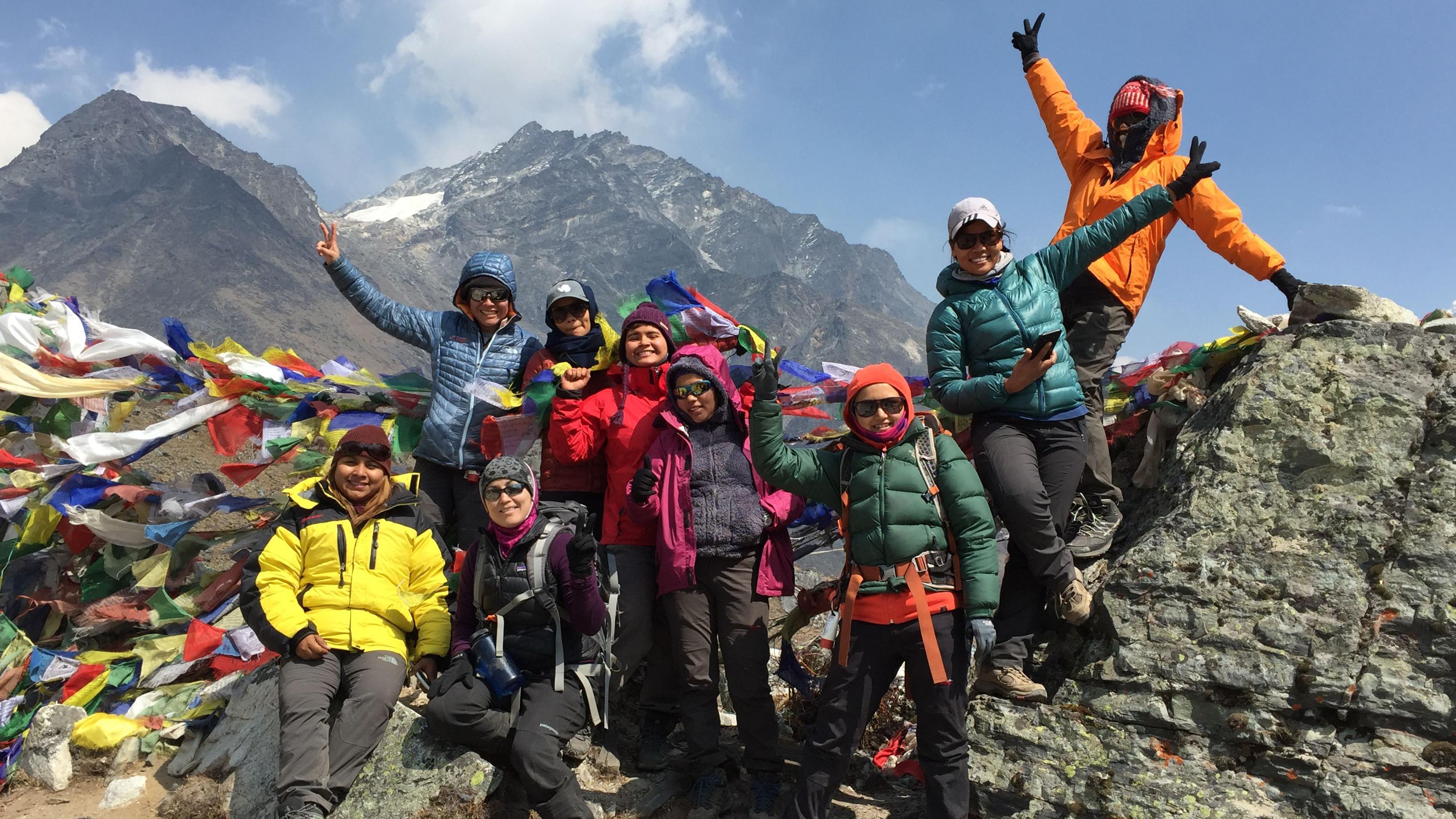 Grupo en la montaña 