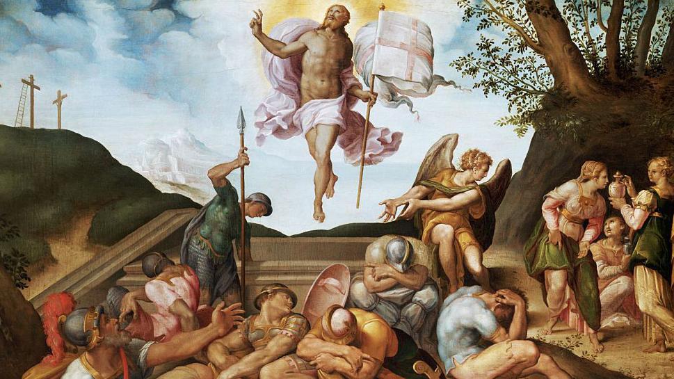 Pintura de la Escuela Florentina de La Resurrección de Cristo.