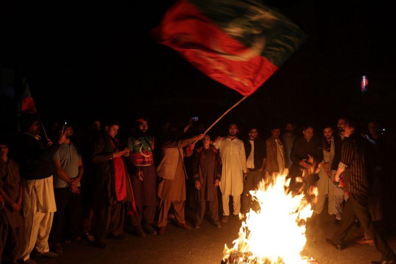 عمران خان پر حملے کے بعد ہونے والے مظاہرے