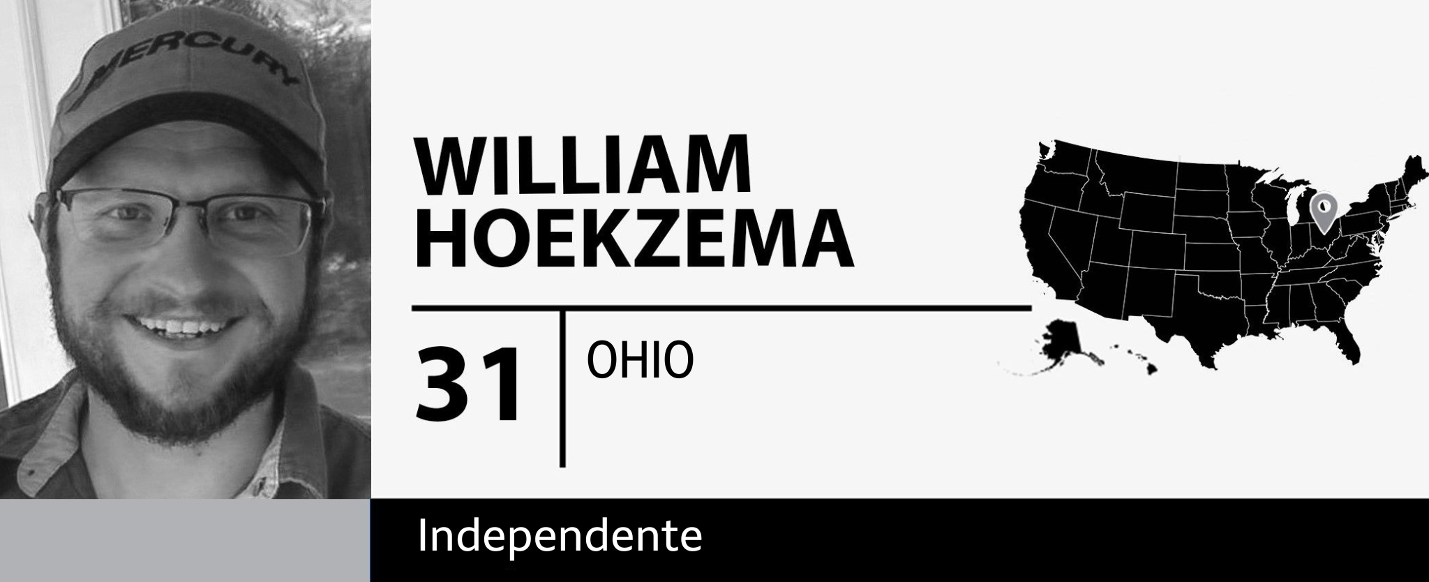 William Hoekzema, 31, de Ohio, eleitor independente 