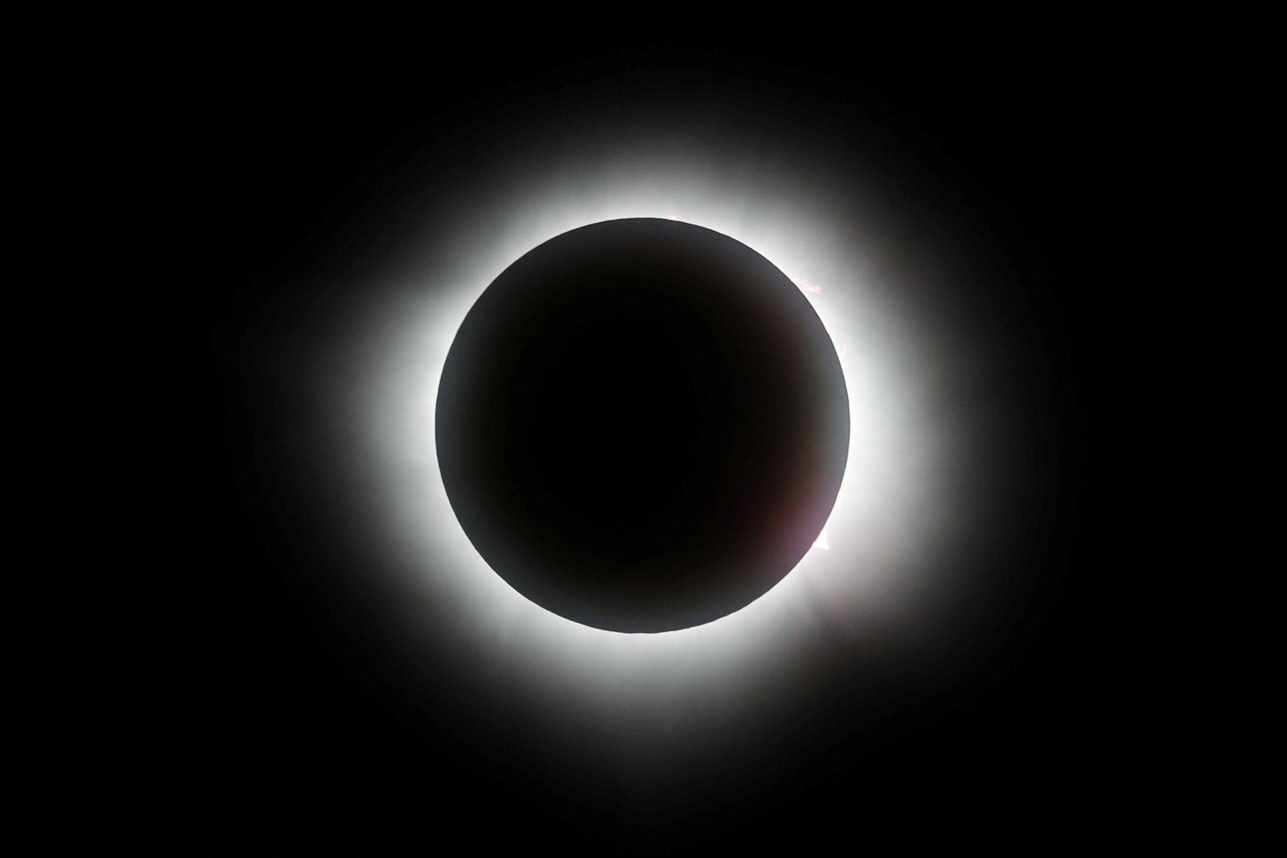 Eclipse solar total visto desde Mazatlán, México, el 8 de abril de 2024.