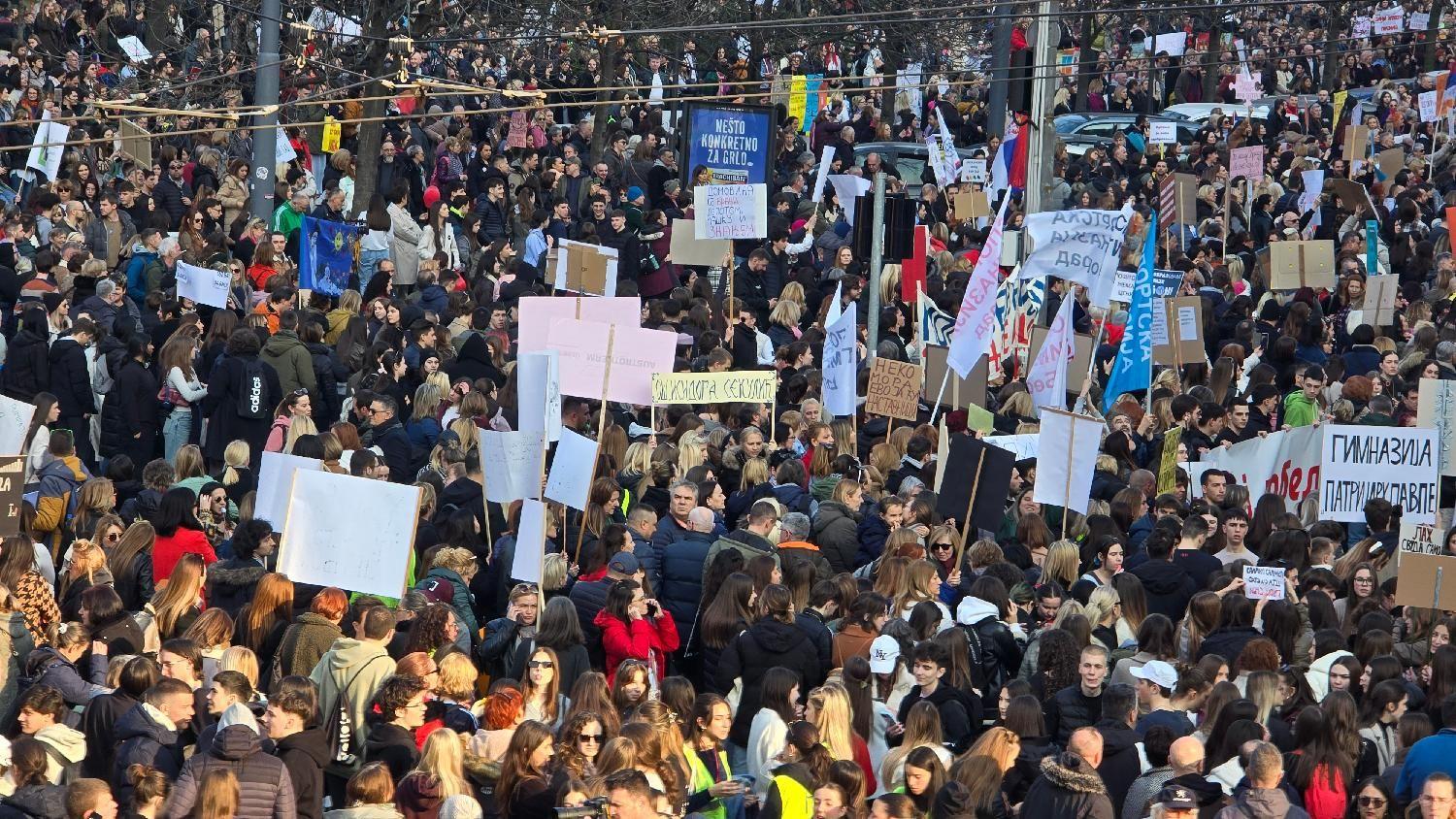 Protest prosvetnih radnika u Beogradu