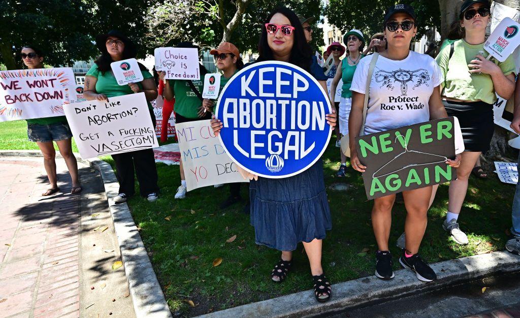 Manifestación a favor del derecho al aborto.