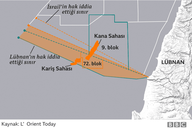 İsrail-Lübnan kıta sahanlığı