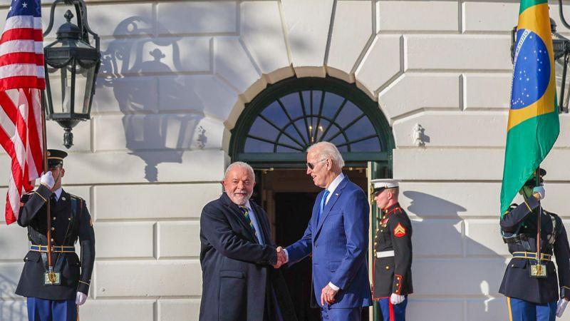 Lula e Biden em encontro na Casa Branca