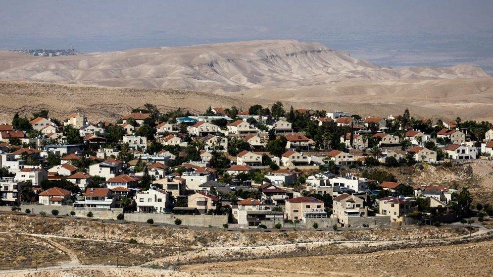 مستوطنة كيدار اليهودية في الضفة الغربية المحتلة في يونيو/ حزيران 2023