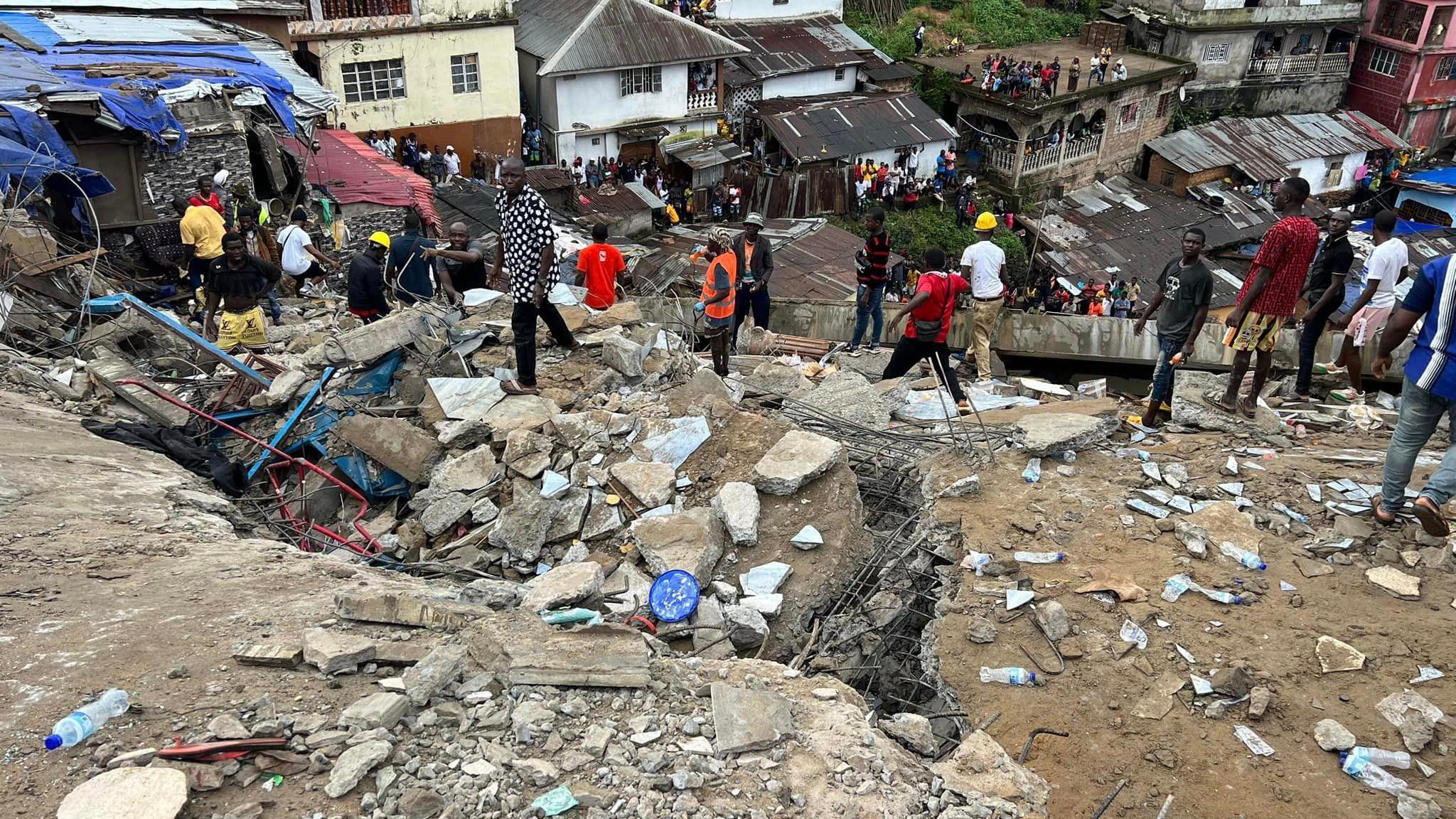 Sierra Leone building collapse kills eight