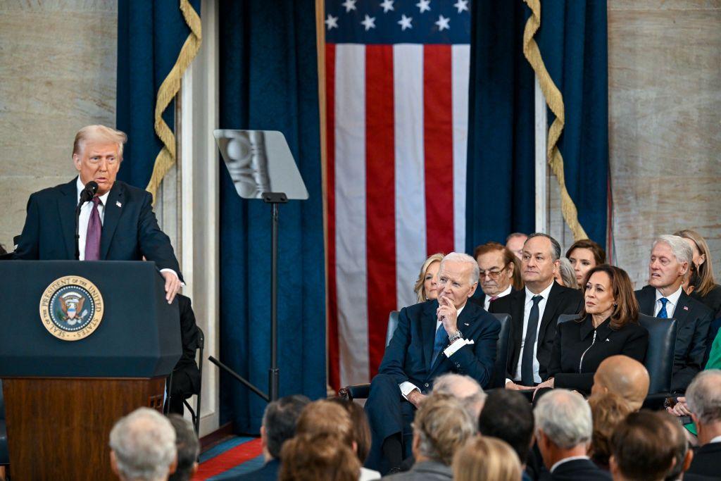 Donald Trump en su primer discurso como presidente número 47 de EE.UU.