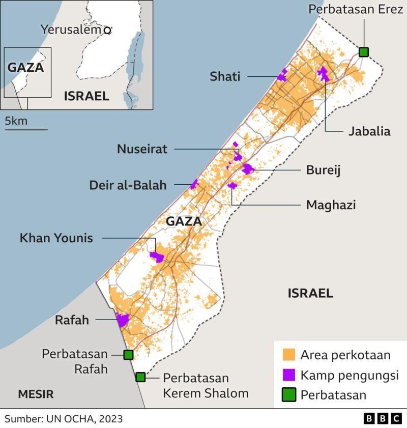 Peta Gaza