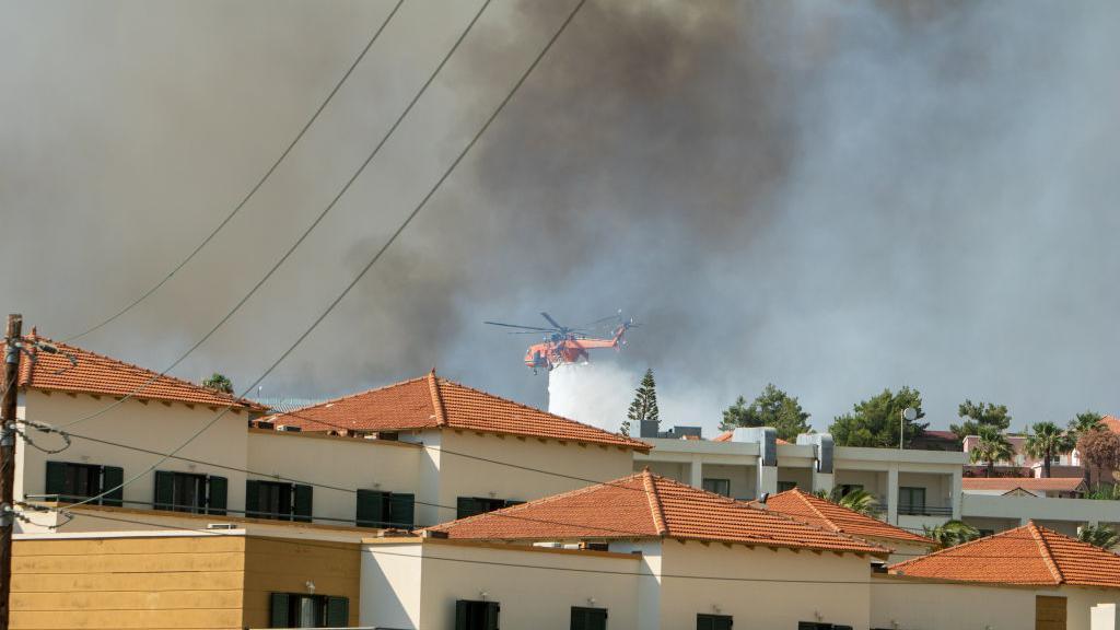 Incendios forestales en Rodas
